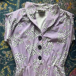 Nooworks snake print purple jumpsuit